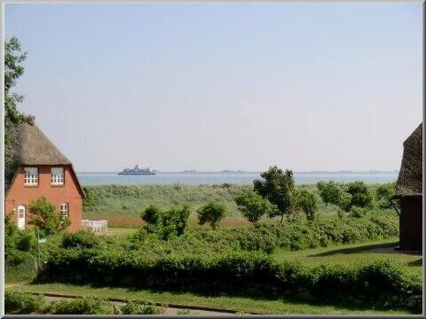 Herrlicher Ausblick auf das Meer und zu den Halligen