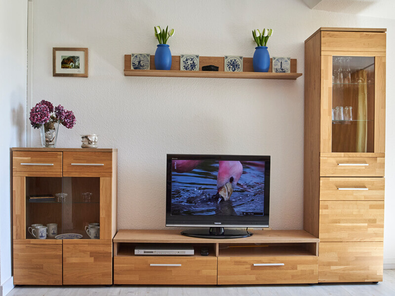 Die Schranwand mit Flat-TV 