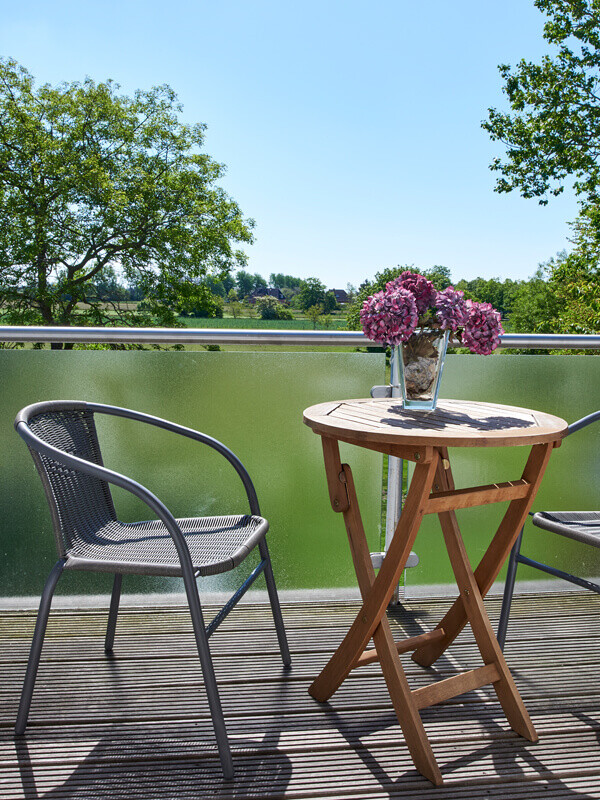 Sonniger Balkon in Südostausrichtung