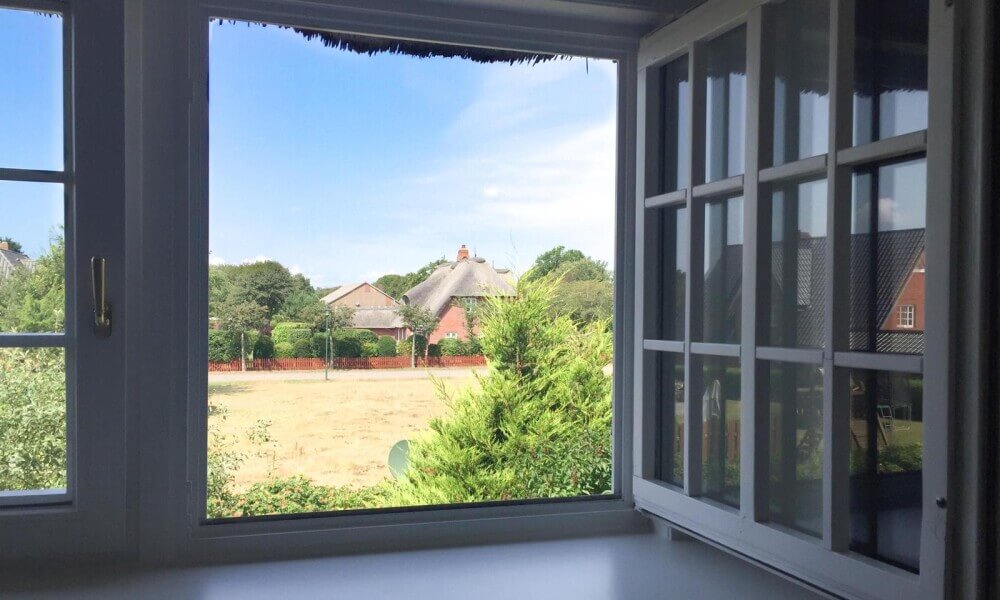 Schöner Ausblick aus dem Elternschlafzimmer